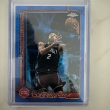 2023-24 Topps Basketball Cade Cunningham Holiday Refractor Card, Detroit Pistons, listing 6