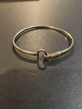 Caribbean Bracelet Co. Sterling Silver Hook Bangle Bracelet, 6.5" Circumference — listing 4