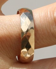 Antique British Hallmarked Gold Wedding Band Ring — listing 4