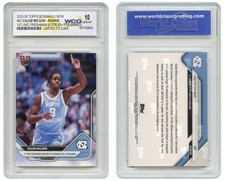 Caleb Wilson 2024-25 Bowman Chrome University Prospects Mojo Refractor 1st Bowman UNC