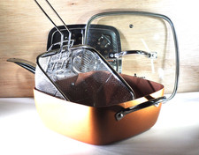 Copper Chef Square Deep Frying Pan with Fry Basket 9.5" — listing 5