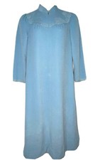 Vintage Vanity Fair Purple Fleece Zip-Front Robe with Pink Contrast Lining, Size 18 — listing 3