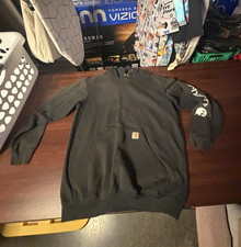 Carhartt Rain Defender Loose Fit Midweight Sleeve Logo Hooded Sweatshirt, Size 2XL — listing 5