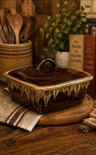 Vintage Brown Drip Glaze Stoneware Mug / Stein