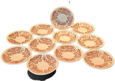 Vintage Brown Transferware Floral Dinnerware Set (bowls, plates, cups & saucers) Royal / Ironstone — listing 4