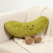 Plush Food-Themed Novelty Toy — Green Frosted Toast/Cookie with Smiling Face — listing 5