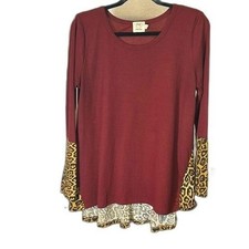 Grace & Emma Leopard Print Short-Sleeve Maxi Dress, Size XL — listing 3