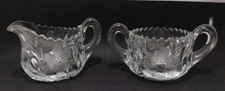 Cut Glass Small Creamer Pitcher with Diamond and Fan Pattern — listing 5