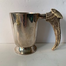 Vintage Silver-Plated Tankard / Mug with Stepped Foot and Loop Handle — listing 4