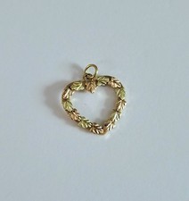 Black Hills Gold Women's Ring Size 5, Sterling Silver Band with 12K Gold Leaf Accents — listing 4