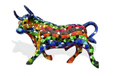 Toros Barcino's Trencadís Mosaic Bull Figurine, Black Gaudí-Style — listing 2
