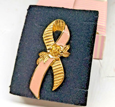 Vintage Avon Red Rose Brooch, Gold-Tone Stem with Leaves, 1970s — listing 5