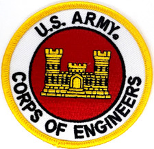 U.S. Army Corps of Engineers Castle Insignia Pin on Black Wool Campaign/Slouch Hat — listing 4