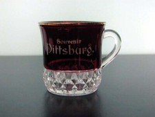 Antique Ruby-Stained Souvenir Toothpick Holder "Newton, Iowa" - Early American Pattern Glass (EAPG) — listing 2