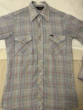 Lee Regular Fit Men's Short Sleeve Plaid Button-Down Shirt, Size XL