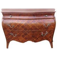 Italian Neoclassical Maggiolini-Style Marquetry Inlaid Six-Drawer Double Dresser with Tapered Legs — listing 3