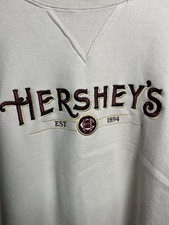 Vintage Hershey's Embroidered Logo Crewneck Sweatshirt, Cream, EST 1894 — listing 4
