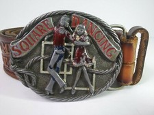 1986 C & J Inc. "Country" Musicians Pewter Belt Buckle #1446 — listing 5