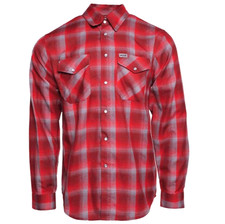 Dixxon Flannel Company "Switch Suspension" Collab Flannel Shirt, Teal/Black/Copper Plaid, Size L, listing 2