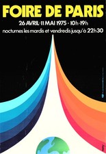 Original 1974 Foire de Paris 'Salon des Ensembliers' French Exhibition Poster, Framed — listing 6