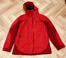 Jack Wolfskin Women's Texapore Hooded Rain Shell Jacket Red Size M — listing 4