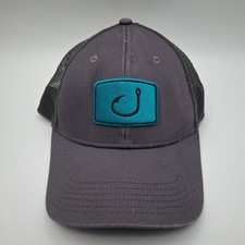 AVID Gear Grey Performance Fishing Snapback Hat with Fish Hook Logo Patch, listing 5