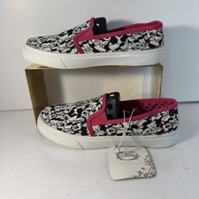 Disney Minnie Mouse Girls' Pink Glitter Slip-On Sneakers, Size 4, listing 5