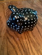 Studio Pottery Ceramic Vase with Terracotta Glaze and Cream Polka Dots — listing 4