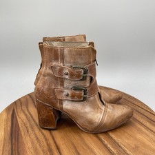 Freebird by Steven "Joey" White Snake Embossed Leather Ankle Boots, Size 8 — listing 2