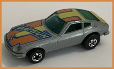 Hot Wheels Z Whiz Datsun 240Z Diecast Car, Silver with Datsun Tampos