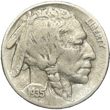 1935-S Buffalo Nickel (Indian Head Five Cents), San Francisco Mint — listing 6