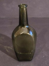 glass bottle cork Vintage Green Glass Tall-Neck Decorative Bottle with Cork Stopper — listing 5