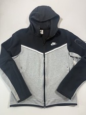 Nike Sportswear Windrunner Full-Zip Hoodie, Black/White Printed Chevron Yoke, Men's Small — listing 3