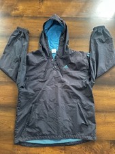 Vintage 1990s Adidas Full-Zip Nylon Track/Windbreaker Jacket, Cream & Navy with Red Trim — listing 6