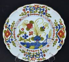 Italian Faenza Garofano (Blue Carnation) Hand-Painted Ceramic Plate — listing 5