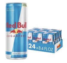 Red Bull Energy Drink Can (Silver/Blue Nutrition Facts Side) — listing 3