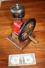Elma Cast Iron Double Wheel Hand-Crank Coffee Grinder with Wood Base & Drawer — listing 3
