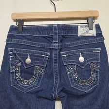 True Religion Women's Bootcut Jeans with Silver Embellished Side Detail — listing 2