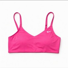 Nike V-Neck Bikini Swim Top Medium Blue
