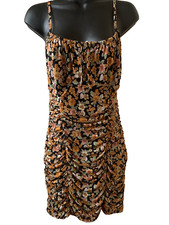 Ultra Flirt Black Floral Sleeveless Choker-Neck Sun Dress, Women's M, listing 5