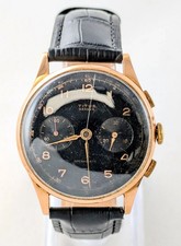 Antique 18K Gold Open-Face Chronograph Pocket Watch with Up/Down Power Reserve Indicator — listing 6