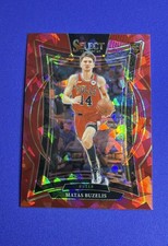 2024 Panini Prizm Draft Picks Matas Buzelis Red Cracked Ice Prizm Rookie Card