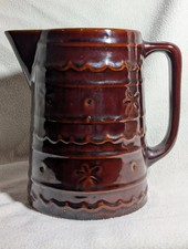 Marcrest Daisy Dot Brown Glazed Stoneware Bean Pot — listing 3