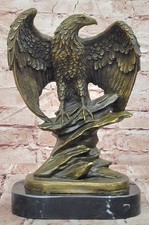 Limited Edition Bronze Eagle in Flight Sculpture on Walnut Base, Numbered 215/1000 — listing 2