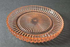 Pink Depression Glass Footed Candy Jar with Pointed Finial Lid, 10 in Tall — listing 2
