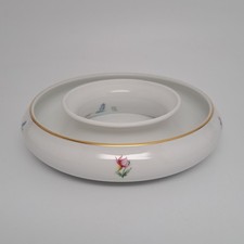 Augarten Wien Porcelain Ginger Jar Vase in Green 'Wiener Rose' / Maria Theresia Floral Pattern