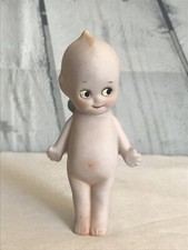 Bisque Kewpie-Style Doll with Blue Hair Bow and Jointed Arms — listing 3