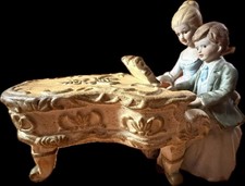 Vintage Bisque Porcelain Piano Baby Girl Night Light Lamp — listing 5