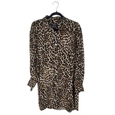 Karen Kane Lifestyle Women's Leopard Print Lace-Hem Knit Top, Size L — listing 4