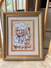 "Never Trust a Skinny Cook" Framed Kitchen Art Print by Dan DiPaolo — listing 5